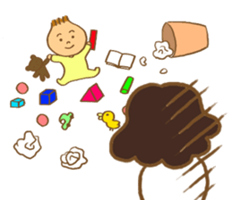 Lazy housewife's daily sticker #12256755