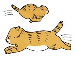 Typical stereotyped cat - Scottish(EN) sticker #12257061