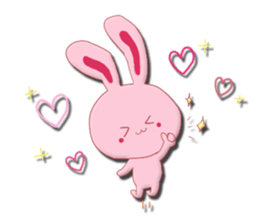 Sticker of gentle rabbit sticker #12257526