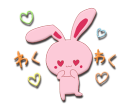 Sticker of gentle rabbit sticker #12257527