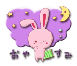 Sticker of gentle rabbit sticker #12257531