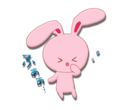 Sticker of gentle rabbit sticker #12257532
