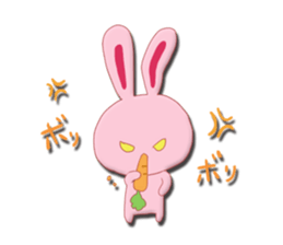 Sticker of gentle rabbit sticker #12257533
