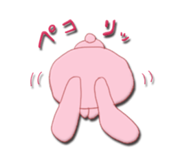 Sticker of gentle rabbit sticker #12257535