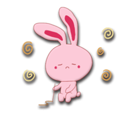 Sticker of gentle rabbit sticker #12257536