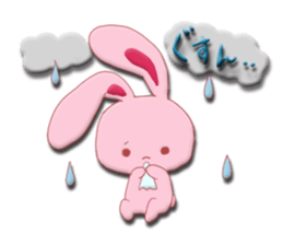 Sticker of gentle rabbit sticker #12257538
