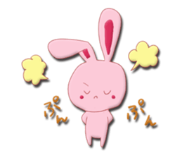 Sticker of gentle rabbit sticker #12257539