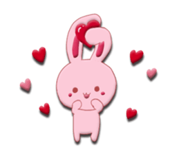 Sticker of gentle rabbit sticker #12257543