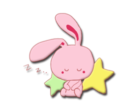Sticker of gentle rabbit sticker #12257544