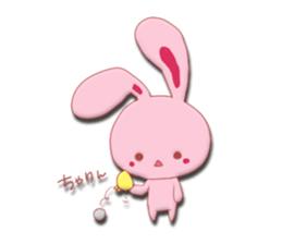 Sticker of gentle rabbit sticker #12257549