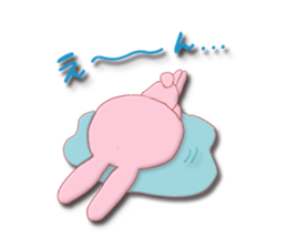 Sticker of gentle rabbit sticker #12257550