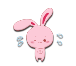 Sticker of gentle rabbit sticker #12257551