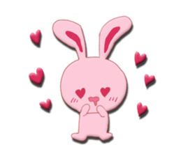 Sticker of gentle rabbit sticker #12257553