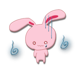 Sticker of gentle rabbit sticker #12257554
