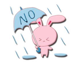 Sticker of gentle rabbit sticker #12257557