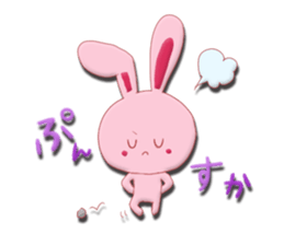 Sticker of gentle rabbit sticker #12257558