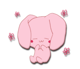 Sticker of gentle rabbit sticker #12257559