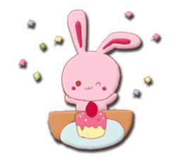 Sticker of gentle rabbit sticker #12257561