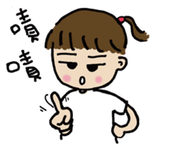 A-chu talking and drawing. sticker #12257729