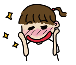A-chu talking and drawing. sticker #12257735