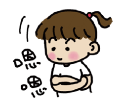 A-chu talking and drawing. sticker #12257749