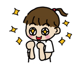 A-chu talking and drawing. sticker #12257751