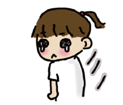 A-chu talking and drawing. sticker #12257758