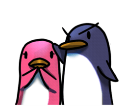Daily life of penguins sticker #12258722