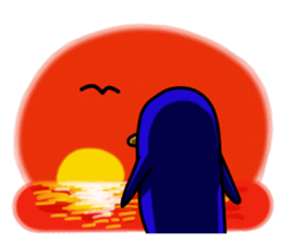 Daily life of penguins sticker #12258731