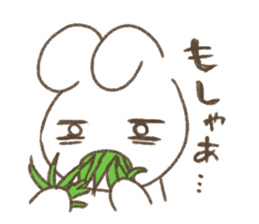 Is white and a vague rabbit.3 sticker #12259111