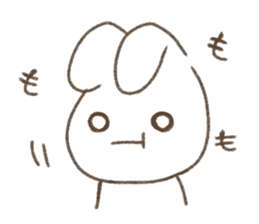 Is white and a vague rabbit.3 sticker #12259112