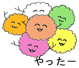 Japanese sweets wagashi sticker #12260117