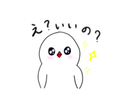 Hina bird of Java sparrow Pachi bird sticker #12260425