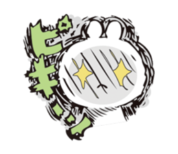 rabbit and octopus sticker #12261909