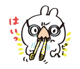 rabbit and octopus sticker #12261923