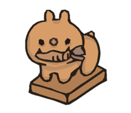 rabbit and octopus sticker #12261926