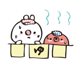 rabbit and octopus sticker #12261931