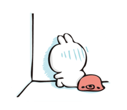 rabbit and octopus sticker #12261937