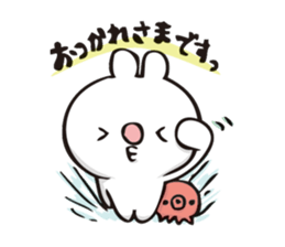 rabbit and octopus sticker #12261938