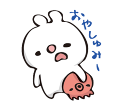 rabbit and octopus sticker #12261940