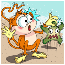 Imo the Giving Monkey sticker #12262096