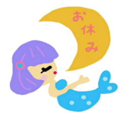 Mermaid and Dolphin sticker #12262556