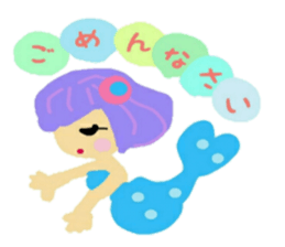 Mermaid and Dolphin sticker #12262563