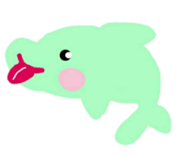 Mermaid and Dolphin sticker #12262574