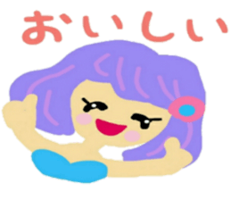 Mermaid and Dolphin sticker #12262582