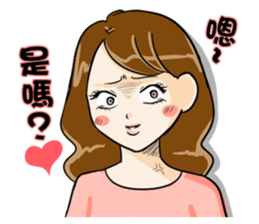 Hungry sister -lose weight -Orange comic sticker #12263136