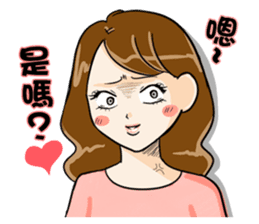 Hungry sister -lose weight -Orange comic sticker #12263136