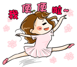 Hungry sister -lose weight -Orange comic sticker #12263140