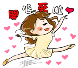 Hungry sister -lose weight -Orange comic sticker #12263163