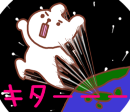 Rabbit bear sticker #12263327